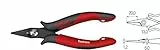 Wiha Electronic Spitzzange mit schmalem, kurzem Kopf / isolierte Zange mit nicht abgewinkelten Greifbacken, ohne Öffnungsfeder / 135 mm