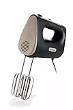Ariete 1545 Handmixer Breakfast, 450 W, 5 Geschwindigkeiten, Turbo-Funktion, 2 Schneebesen, Dark & Sahara Grey