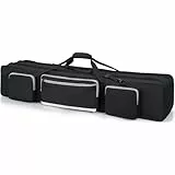 IBVIVIC Robuste Stativ-Tragetasche, Stativtasche mit gepolsterter Trennwand, Lichtständer, Tasche mit doppeltem Reißverschluss, Stativtasche für Stative, Einbeinstative, Ausrüstung, Mikrofonständer