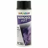 DUPLI-COLOR AEROSOL ART RAL 9005 tiefschwarz glänzend 400 ml, Spraylack für vielseitigen Einsatz, schnelltrocknend, hohe Deckkraft, für Innen- und Außenbereiche geeignet