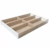 Blum AMBIA-LINE Besteckkasten | Premium Schubladen-Organizer für moderne Küchen & Schränke | schützt, sortiert & ordnet Besteck übersichtlich | mit Antirutschfüßen | 47 × 30 × 5 cm | Bardolino Eiche