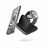 OtterBox Zens Nightstand Magnetic Wireless Charger Pro 2, kabelloses MagSafe und Qi2-Ladegerät (15 W) für iPhone, AirPods, inkl. 20-W-Netzteil (EU,UK,US) und integriertem 1,5-m-Kabel, Schwarz