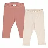 Müsli by Green Cotton Baby - Mädchen Cozy Me 2-Pack Leggings, Nightingale/Daydream, 98 EU