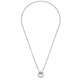 JEWELS BY LEONARDO Halskette Clip & Mix Lolita • Venezianer-Kette aus silberfarbenem Edelstahl • kurze Basickette mit Ring für Charm-Anhänger • 43 cm Länge • Schmuck Geschenk Damen • 018411