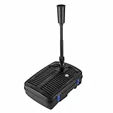 Forever Speed 4 in 1 Teichpumpe Springbrunnenpumpe mit Filter, 11W UV-Klärer, 2500l/h, mit 10m Stromkabel für Garten- und Springbrunnengestaltung (11W 2500l/h)