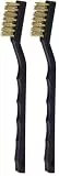 KS TOOLS Messingdraht Zündkerzen-Drahtbürste-2-reihig, 170mm (Packung mit 2)