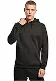 Build Your Brand Herren Kapuzenpullover Heavy Hoody, lässiger Hoodie für Männer, XL, black