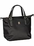 Tommy Hilfiger Damen Tote Bag Tasche Poppy Small Klein, Schwarz (Black), Einheitsgröße