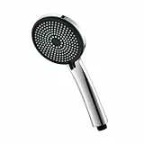 GRIFEMA Handbrause, 3 Sprühmodi, Hochdruck-Chrom, 216 Anti-Verstopfungs-Silikondüsen, leicht, universelle Passform, G807