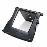 Kensington Easy Riser tragbarer ergonomischer Laptopständer, Für 12 Zoll - 17 Zoll Windows & Mac Geräte, Höhenverstellbar mit SmartFit System, zur besseren Kühlung & Luftzirkulation, K52788WW