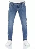 MUSTANG Jeans Herren Stretch Oregon Tapered Fit Jeanshose Hose Denim, Größe:W 38 L 30, Farbvariante:Medium Blue Denim (313)