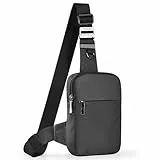 Tibroni Sling Bag Umhängetasche Brusttasche Schultertasche Herren Damen mit RFID-Blockierung, Shoulder Bag, Chest Crossbody Bag, Herrentaschen Klein