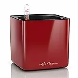 LECHUZA CUBE Glossy 14 scarlet rot highgloss 13512