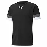 PUMA Herren teamRISE Jersey CE Trikots, Puma Black-Smoked Pearl-Puma White,