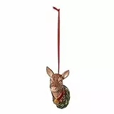 Villeroy & Boch - My Christmas Tree Hirschkuh, dekorative Tierfigur aus hochwertigem Porzellan, bunt, 6 x 8 cm