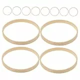 LIFKOME 12 Stück Bambusringe Für Traumfänger Bambus-Bastelreifen Ø 3.15 in Makramee-Ringe Für Diy-Girlandenring Hochzeitsdekoration Weihnachtskränze Windspiel-Materialien Stickrahmen-Werkzeuge