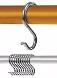 Menz S-Haken aus Edelstahl im 10er-Set – Solide Haken zum Einhängen, rostfreie Küchenhaken, praktische Aufhängehaken, flexibel verwendbare Metallhaken zum Einhängen