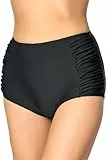 Merry Style Damen Bikinislip MS10-119 Bikinihose Bauch Weg Effekt (Schwarz (9240), 46)