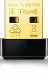 TP-Link TL-WN725N Nano USB WLAN Stick Adapter (bis zu 150Mbit/s, Nano Größe, Soft AP, geeignet für Windows 10/8.x/7/XP, Mac OS 10.9~10.13) schwarz