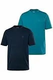 JP 1880 Herren L-8XL bis 8XL, T-Shirt im Doppelpack, Basic-Shirt aus Reiner Jerseyqualität, Rundhals, Bequeme Passform dunkelpetrol 3XL 702637741-3XL