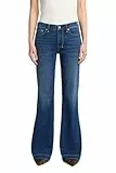 7 for All Mankind Damen B(air) tailorless Dojo Wide Leg Hose Jeans, Medium Melrose, 30