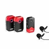 JOBY Wavo AIR Drahtloses 2,4-GHz-Mikrofonsystem mit Zwei Sendern Entwickeltem Befestigungssystem, Filmaufnahmen, Interview, Drahtlose Mikrofone, Mikrofon Handy, Ansteckmikrofon Kabellos