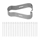 20 Stück S Pen Standard Ersatzspitzen für Samsung S Pen mit Pinzettenwerkzeug, Ersatz Touch Stylus Tips für GalaxyS6/ S6lite/S7/S8/S9/Note10/Note20/Note10+/Note20 ultra/S21U/S22U/S23U (Weiß)