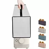 NUENSS-ROR Abdeckung für Bella 2 Slice Slim Toaster, wasserdicht, hitzebeständig, staubdicht, Toaster-Hülle, strapazierfähig, verdickter Stoff, Toaster-Abdeckung mit Griff (nur Toaster-Deckel, Silber)