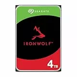 Seagate IronWolf 4TB, NAS Interne Festplatte HDD, 3.5 Zoll, 5400 U/Min, CMR, 64 MB Cache, SATA 6GB/s, silber, inkl. Data Rescue Service (ST4000VNZ06)