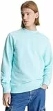 Calvin Klein Jeans Herren Sweatshirt Badge Crew Neck ohne Kapuze, Türkis (Blue Tint), S