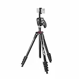 JOBY Compact Action Kit, Kamera-/Smartphone-Stativ mit Kugelkopf, Universal ¼-20' Schnellspanner, Smartphone-Halterung, Tragetasche für CSC, DSLR, spiegellose Kamera, Farbe: Schwarz, 1,5kg Kapazität