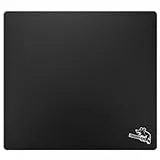 SIROOLAC Glas-Gaming-Mauspad 320 mm x 360 mm FPS Game Special Gehärtetes Glas langlebig Dicke 3 mm Schießen Sie präzise und schnell auf Gegner (320 mm x 360 mm, Schwarz)