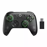 8BitDo Ultimate 2C Wireless Controller for Windows PC and Android, with 1000 Hz Polling Rate, Hall Effect Joysticks and Triggers, and Remappable L4/R4 Bumpers (Transparent Black)