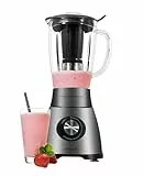Cecotec Standmixer Power Black Titanium 2500MAX Spatula. 1800W, 22000 RPM, 6 Titan-Klingen, Thermoresistenter 1.8L Behälter, 5 Geschwindigkeiten, Turbo, Entsaftungsfilter, Metaluxe, Dichtverschluss