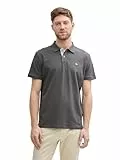 TOM TAILOR Herren 1027713 Piqué Poloshirt aus Baumwolle, 10307 - Dark Shadow, XXL