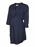 MAMALICIOUS Damen Mlmercy 3/4 Woven Tunic Noos Eco A. Tunika Shirt, Navy Blazer, L EU