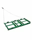 VEVOR Schleppegge, 1220x500x100 mm, Wiesenschleppe mit verstellbaren Stangen & 1830 mm Kette, Wiesenegge für Geländefahrzeuge, UTVs, Traktoren, Rasenmäher, Schleppwerkzeug zum Nivellieren des Rasens