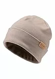Sterntaler Beanie aus feiner Strickware - Zeitlose Unisex Mütze mit Umschlag - passend für Jungen und Mädchen - Zwei Tragevarianten - bequem und elastisch - Sand, Größe 51