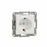 Schneider Electric Asfora Schuko-Steckdose, Unterputz, Berührungsschutz, Krallen- und Schraubbefestigung, 2-polig+E, 16A, weiss, Artikelnummer EPH2970221D