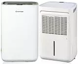 Greenmigo Luftentfeuchter Elektrisch 10L/24h mit Ablaufschlauch, Raumentfeuchter Leise 28dB für Raumgröße 35m², Timer 24H, gegen Feuchtigkeit und Schimmel, Modell ALPHA-Q10