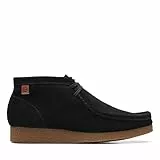 Clarks Herren Shacre Boot Chukka-Stiefel, Schwarzes Wildleder, 42.5 EU