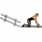 Sunny Health & Fitness 35,5 cm Hantelstangen-Set STDBH-14 + Übungs-Core-Rollentrainer NO. 003