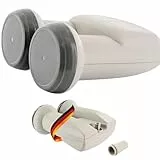 SCHWAIGER 5071 Monoblock Single LNB 1-Teilnehmer Low Noise Blockconverter digital Satellitenschüssel-Zubehör Wetterschutz vergoldete Anschlüsse hellgrau Astra Eutelsat Satellitenempfänger