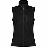CMP Damen Gilet Softshell Waterproof Weste, Schwarz, D40, 36