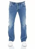 LTB Jeans Herren Stretch Roden Bootcut Jeanshose Hose Denim, Farbvariante:Cletus Wash (52270), Größe:34W / 32L