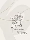 Komar Wandbild- Disney Lilo and Stitch Do What Makes You Happy - Größe 30 x 40 cm - Poster, Kinderzimmer, Dekoration - gerollt ohne Rahmen