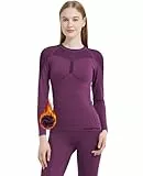 MEETWEE Thermounterwäsche Funktionsunterwäsche Damen, Skiunterwäsche Winter Set Atmungsaktiv Lange Thermo Unterwäsche Suit Thermowäsche Unterhemd + Unterhose