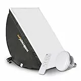 Walimex pro Softbox 40x60cm 45W Bi Color LED I leistungsstarkes Dauerlicht inkl. Diffusor & Fernbedienung I Farbtemperatur 3.000 – 6.000 K I Für Profi-Fotos & Videos I Neigbar, hohe Farbgenauigkeit