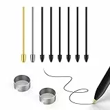 Metallfedern/Spitzen-Ersatz für Samsung Galaxy Tab S10+/S10 Ultra/S9/S9FE+/S9 Ultra/S8/S8+/S8 Ultra/S7/S7 FE/S6/S6 Lite/S22/S23/S24/S25 Ultra S Stift, Federn/Spitzen + Clip + Organizer