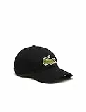 Lacoste Herren Cap RK9871, Männer Schirmmütze,Visor Cap,Oben offen,Tennis,Golf,Regular Fit,Schwarz,TU (Einheitsgröße)